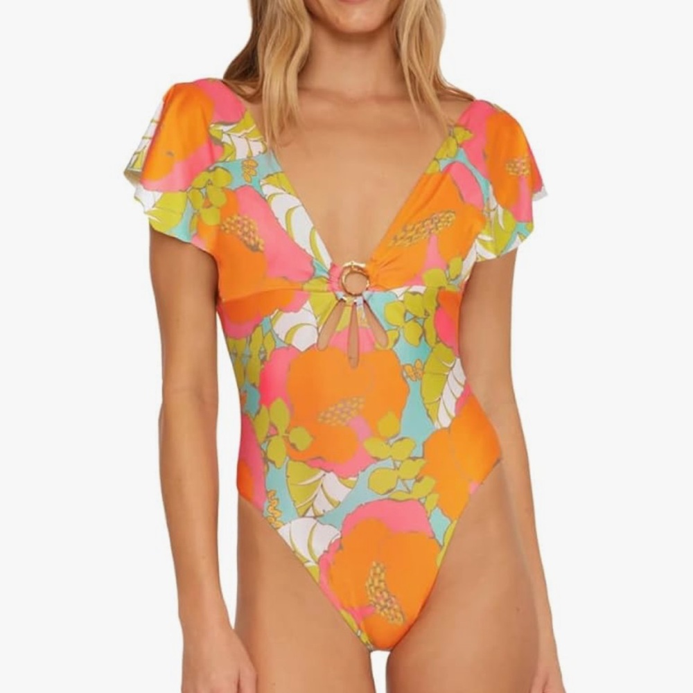 Trina Turk Multicolor Floral Swimsuit